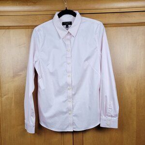 Banana Republic Pink Long-Sleeve Non-Iron Tailored Button Down Shirt - 12